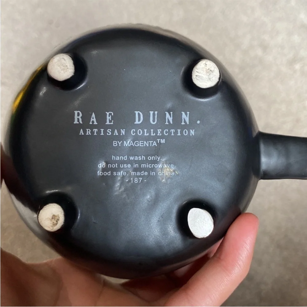 Rae Dunn Witch's Brew Black Potion Cauldron Mug